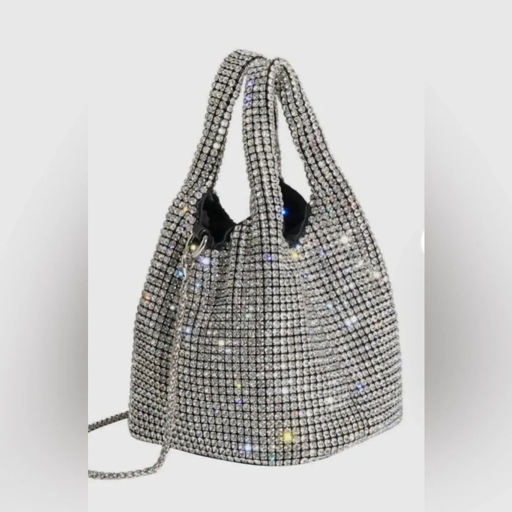 Melie Bianco Thea small Crystal small top‎ handle bag